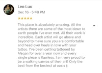 leo lux review on yelp